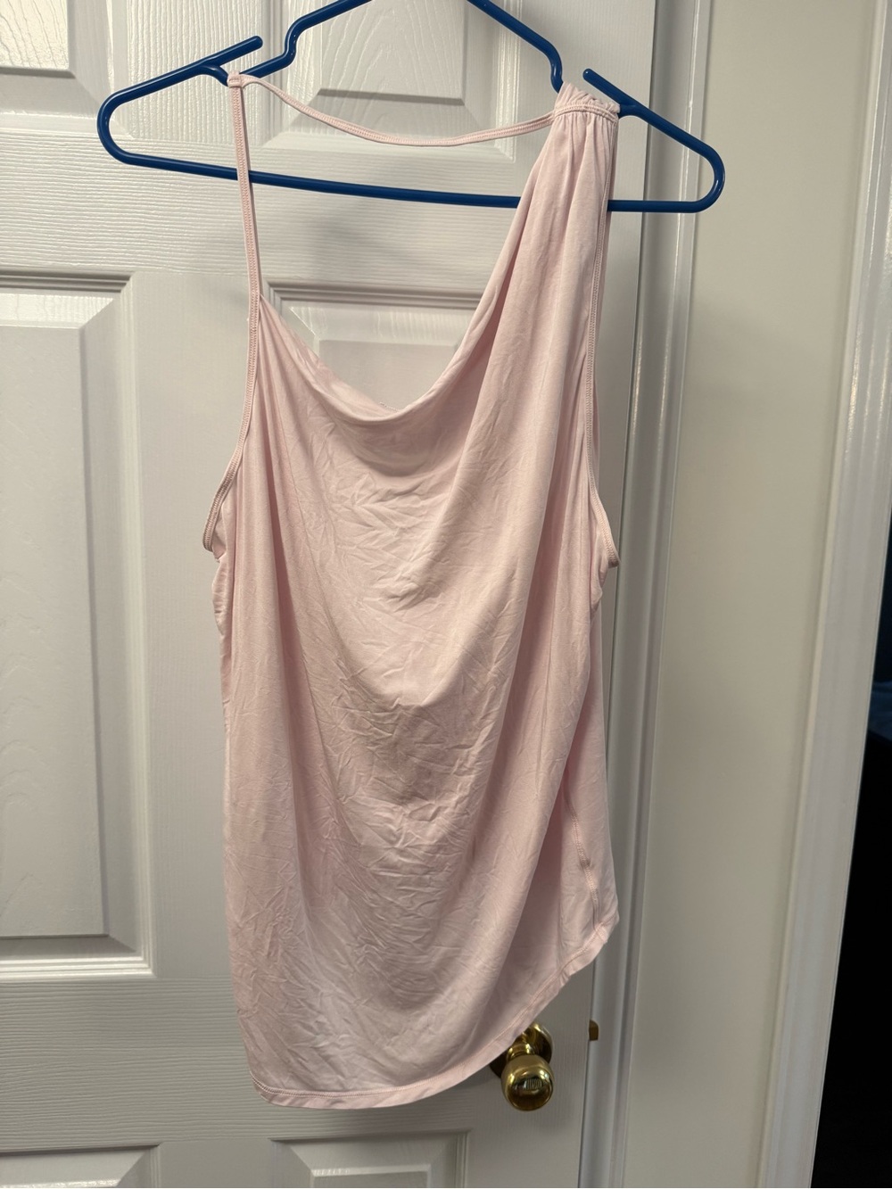 Lululemon Asymmetric Draped Tank twisted back - light pink
